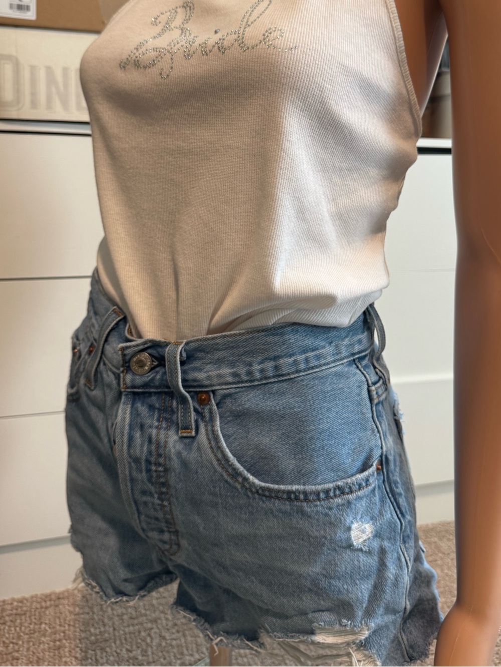 Levi’s 501 Distressed Jean Shorts